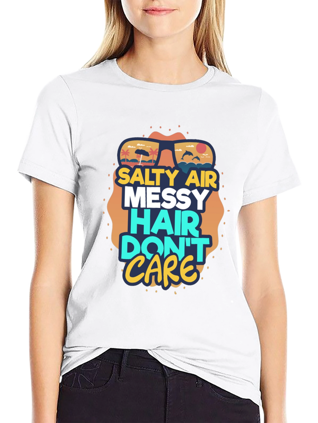 Salty Air Messy Hair Graphic Tee