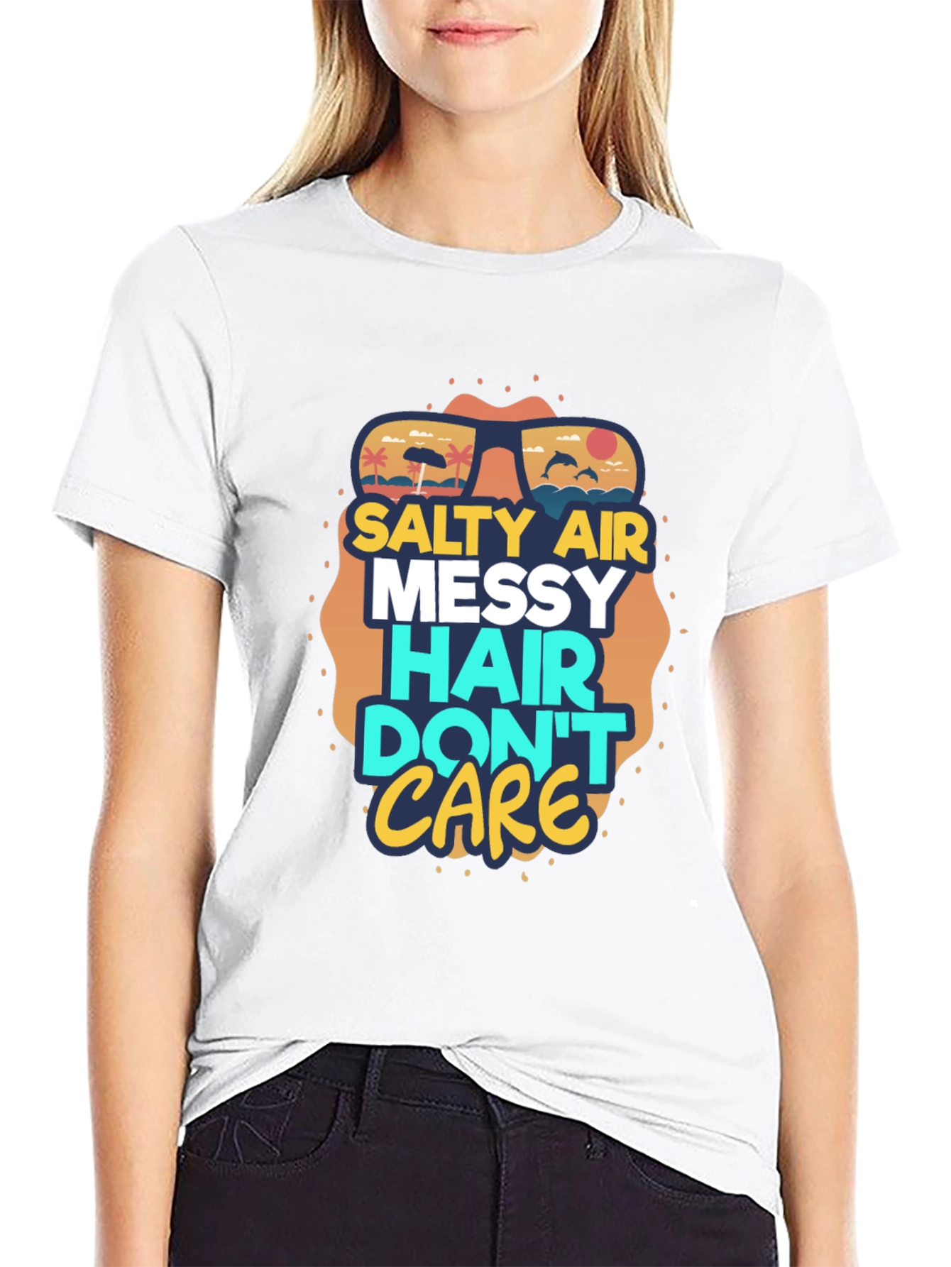 Salty Air Messy Hair Graphic Tee