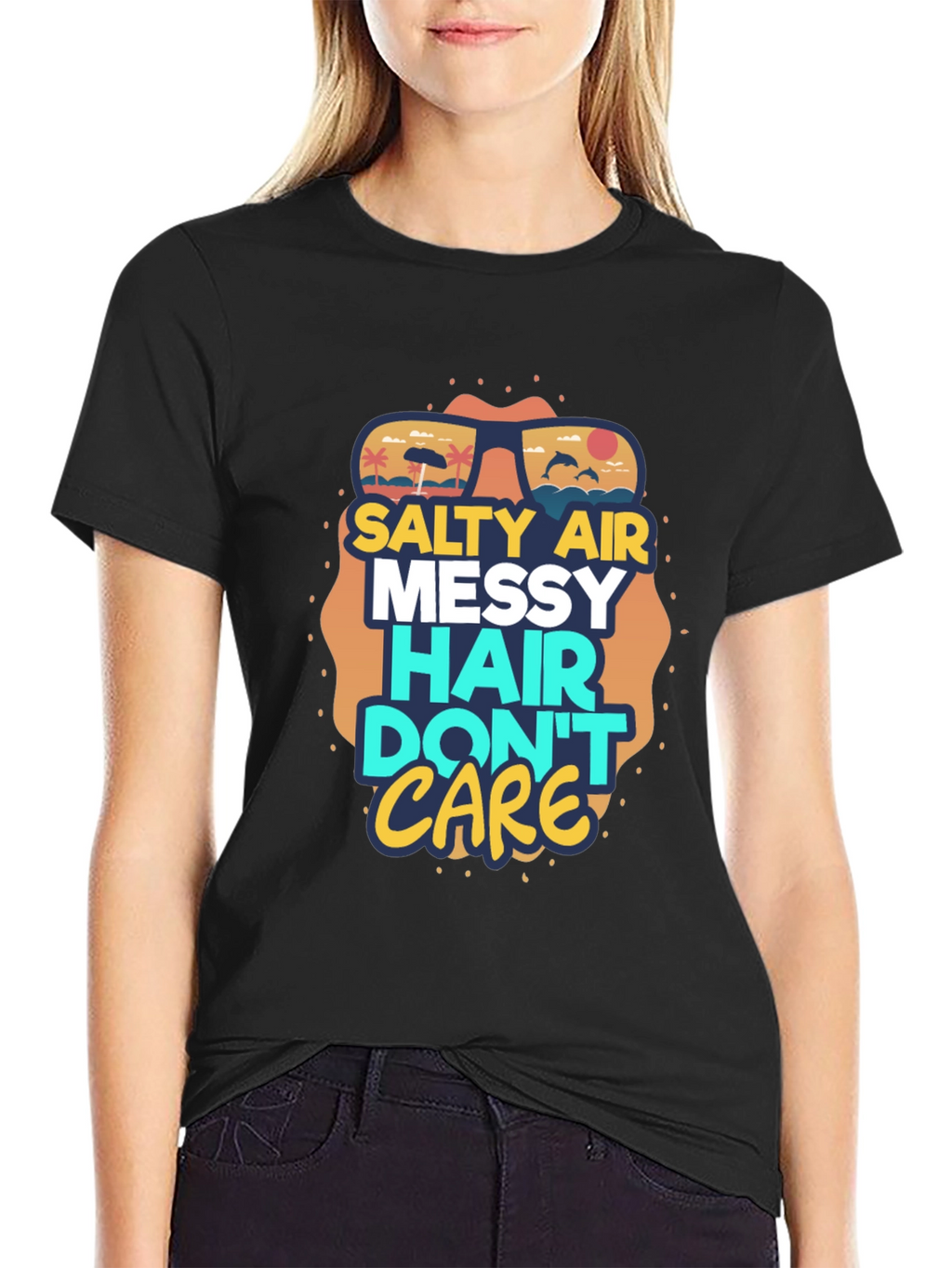 Salty Air Messy Hair Graphic Tee