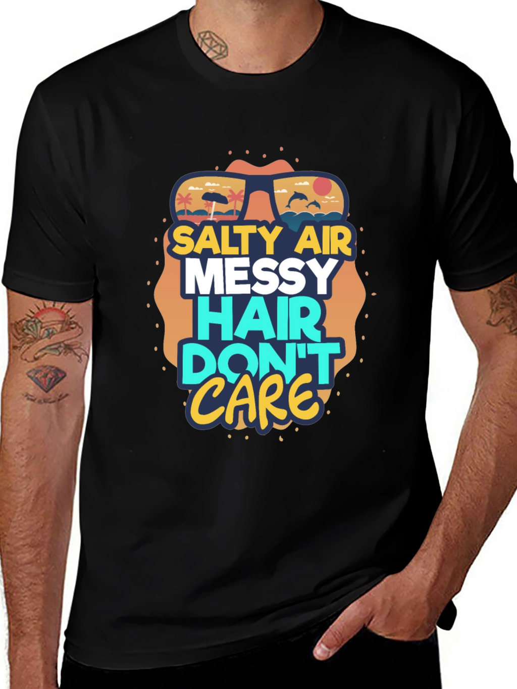 Salty Air Messy Hair Graphic Tee