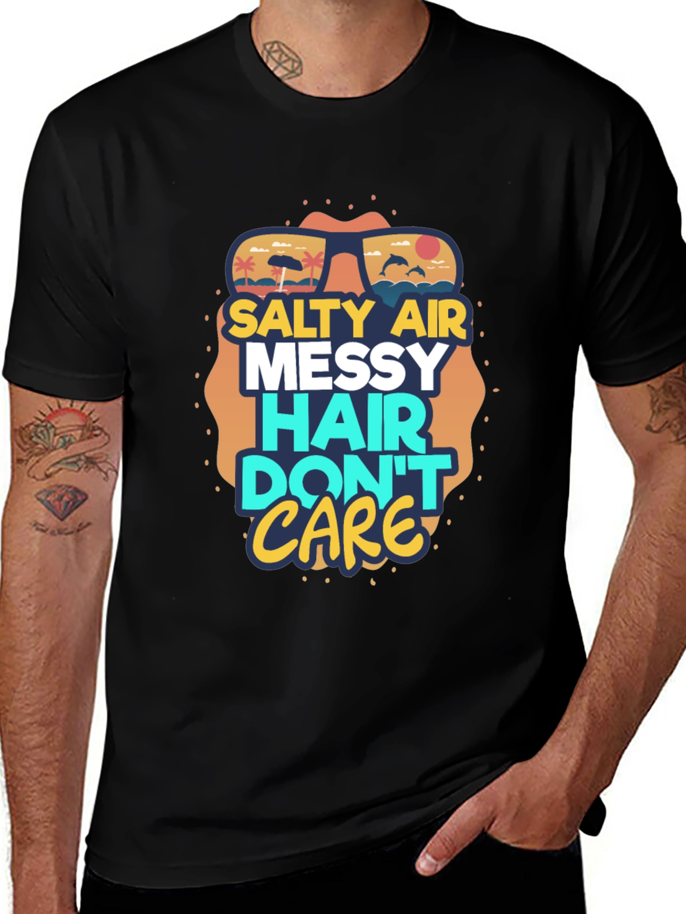 Salty Air Messy Hair Graphic Tee