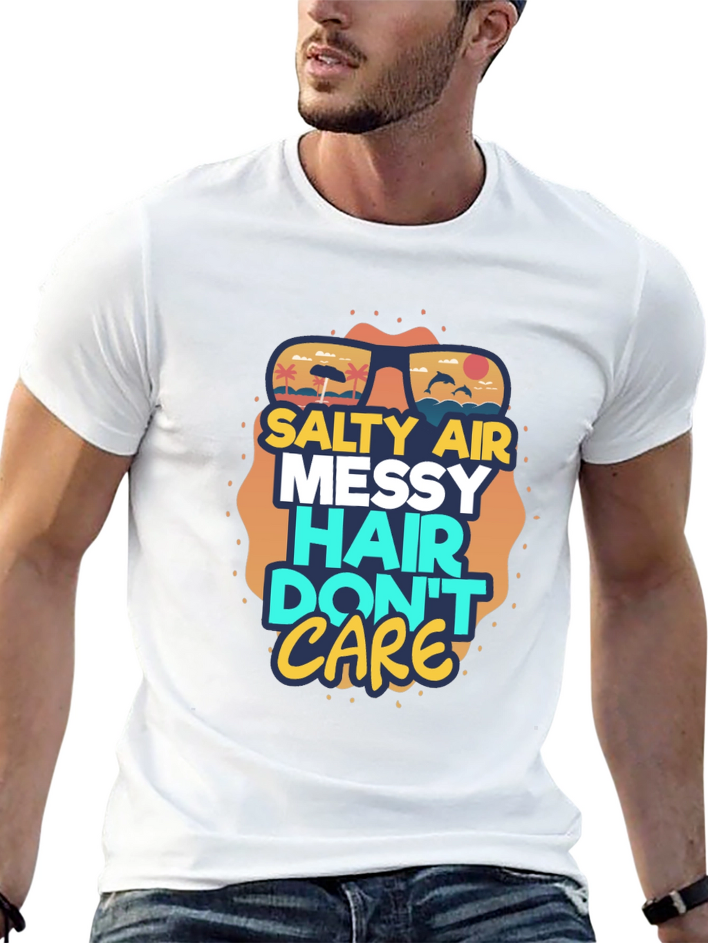 Salty Air Messy Hair Graphic Tee
