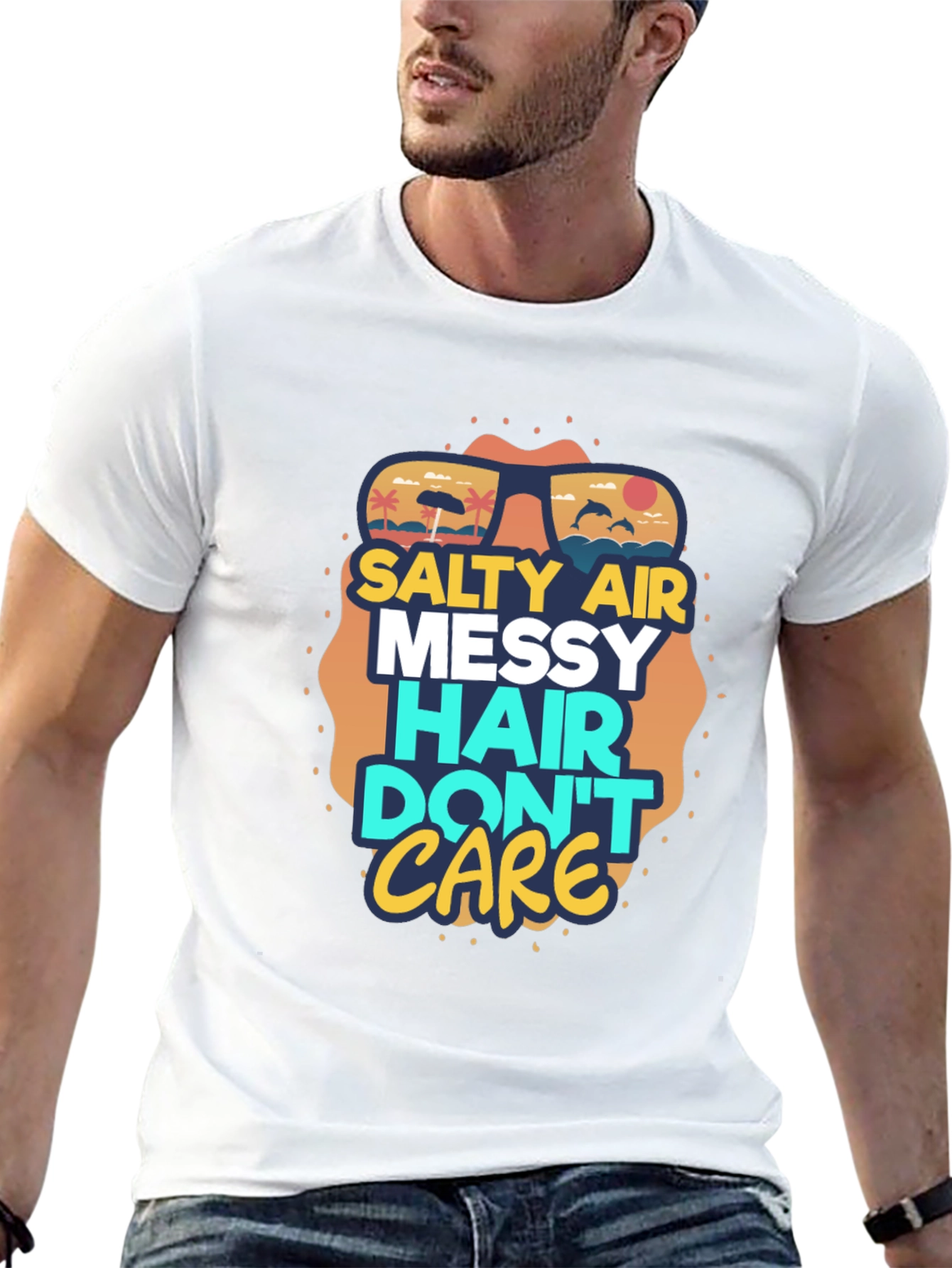 Salty Air Messy Hair Graphic Tee