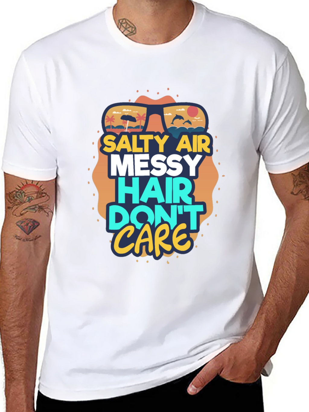 Salty Air Messy Hair Graphic Tee