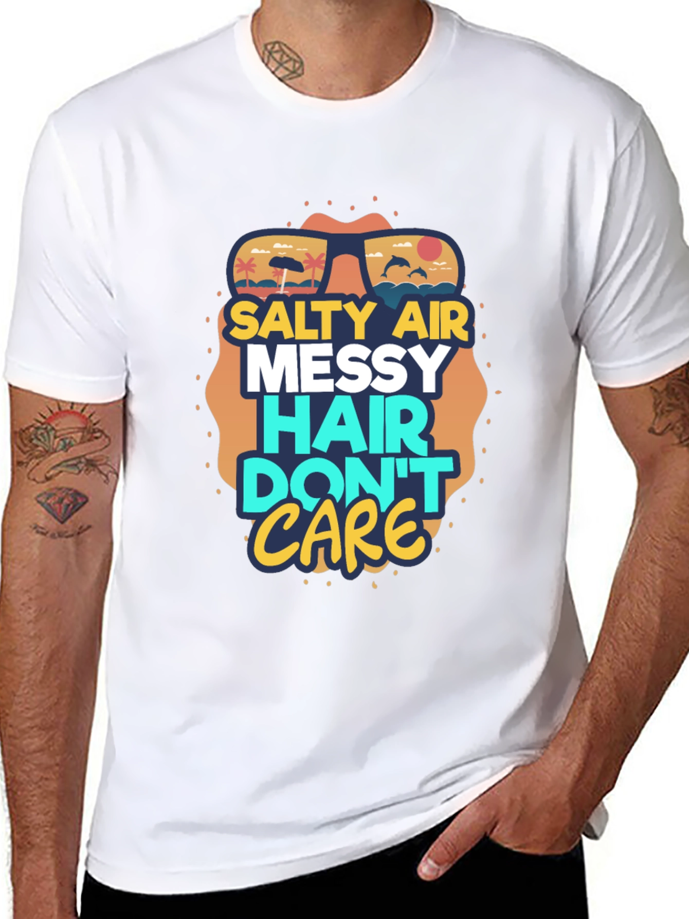 Salty Air Messy Hair Graphic Tee