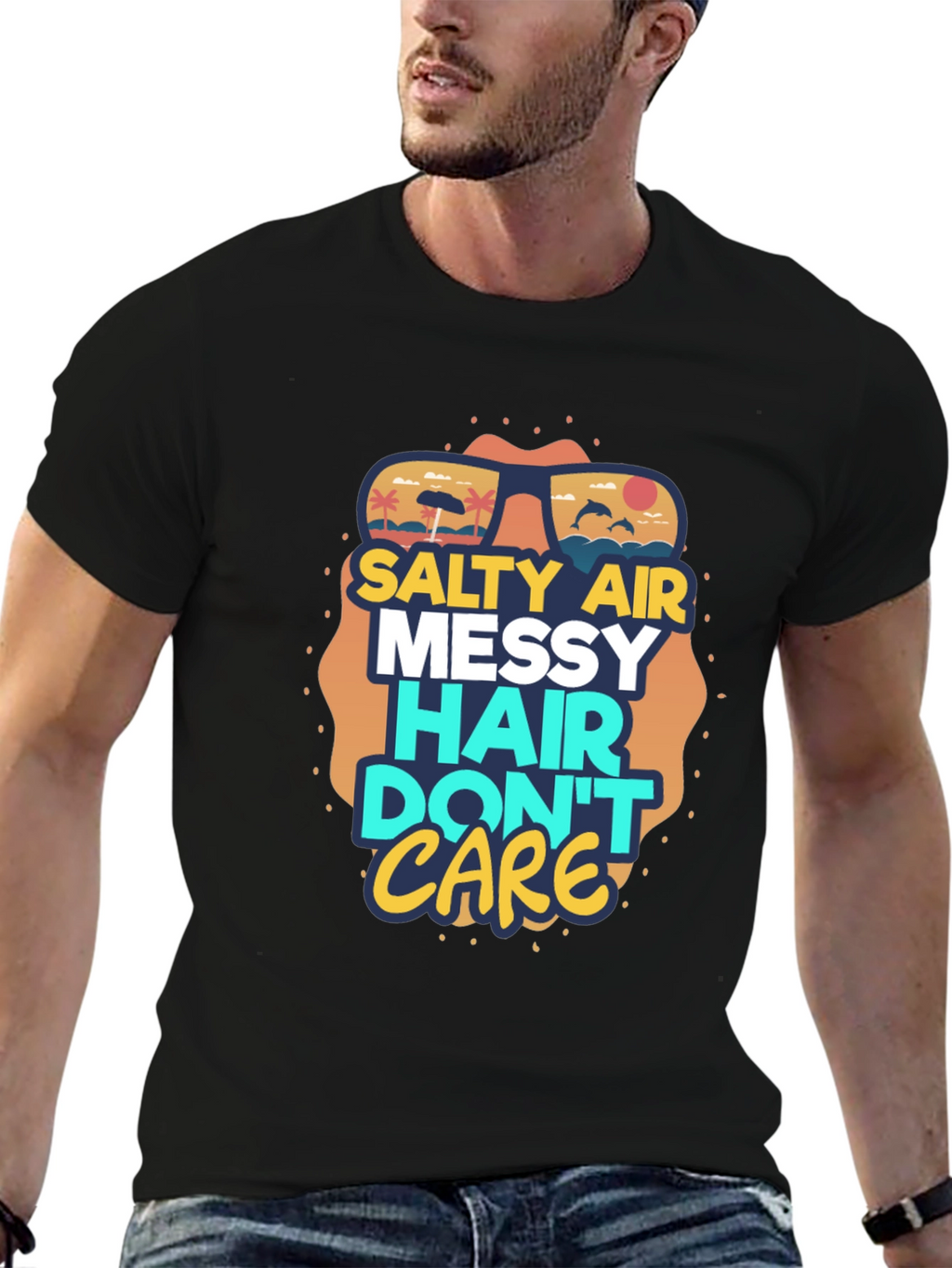 Salty Air Messy Hair Graphic Tee