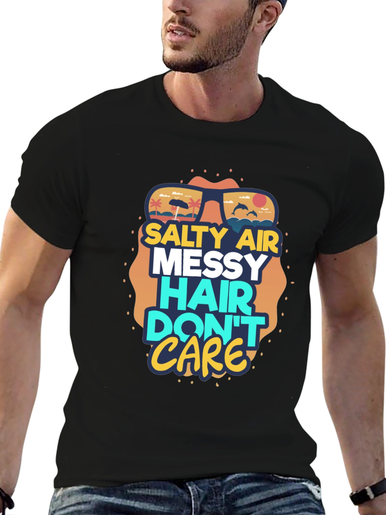 Salty Air Messy Hair Graphic Tee