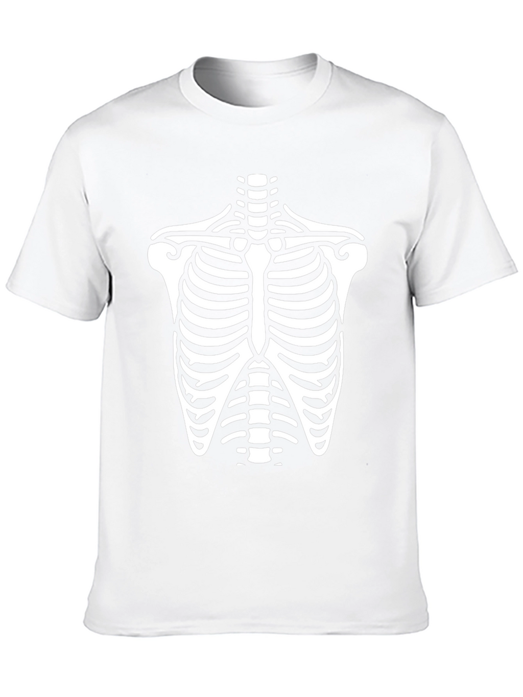 Skeleton Rib Cage Graphic Tee - Halloween T-Shirt