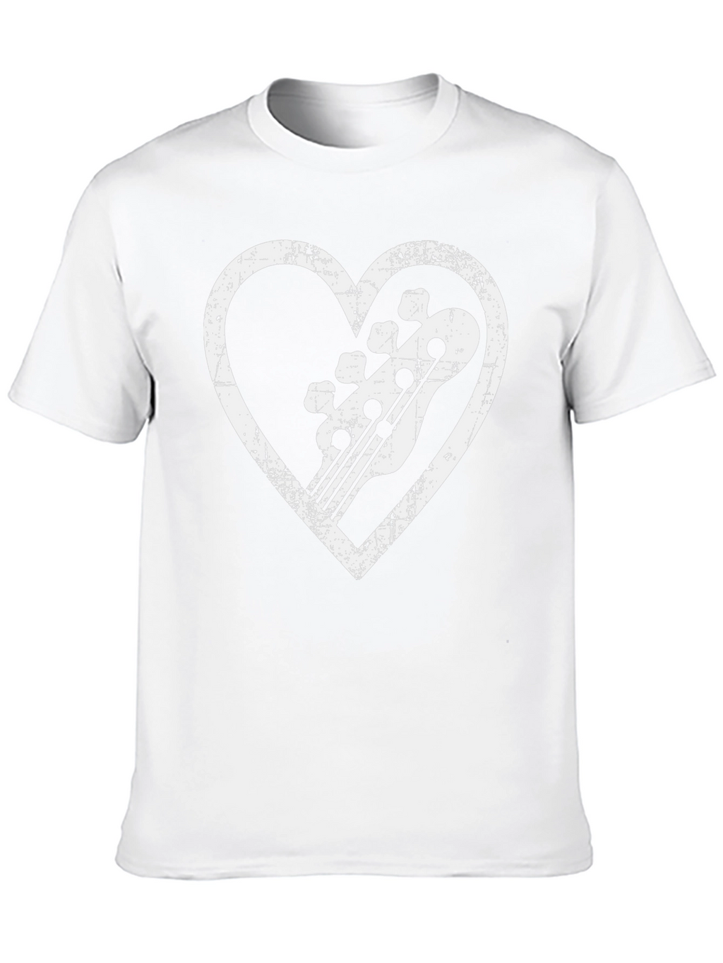 Bass Guitar Heart Graphic Tee - Musician T-Shirt