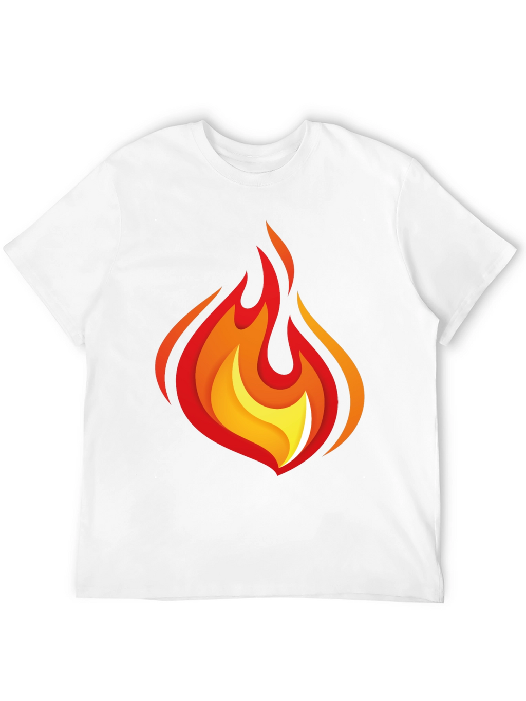 Flaming Hot Graphic Tee - Black Cotton Comfort