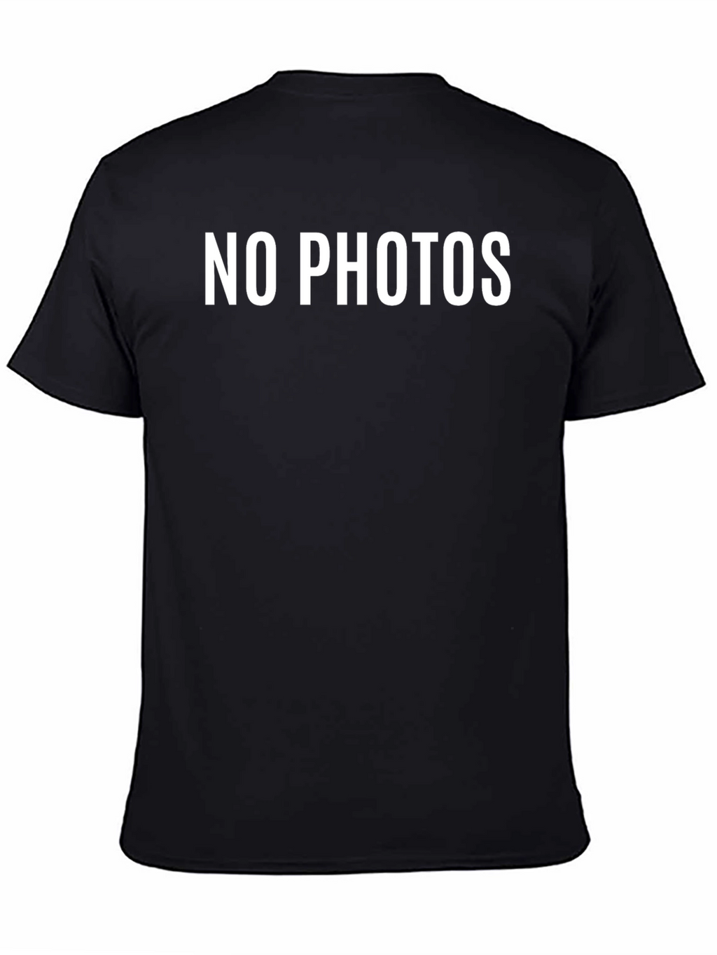 No Photos T-Shirt - Bold Statement Tee