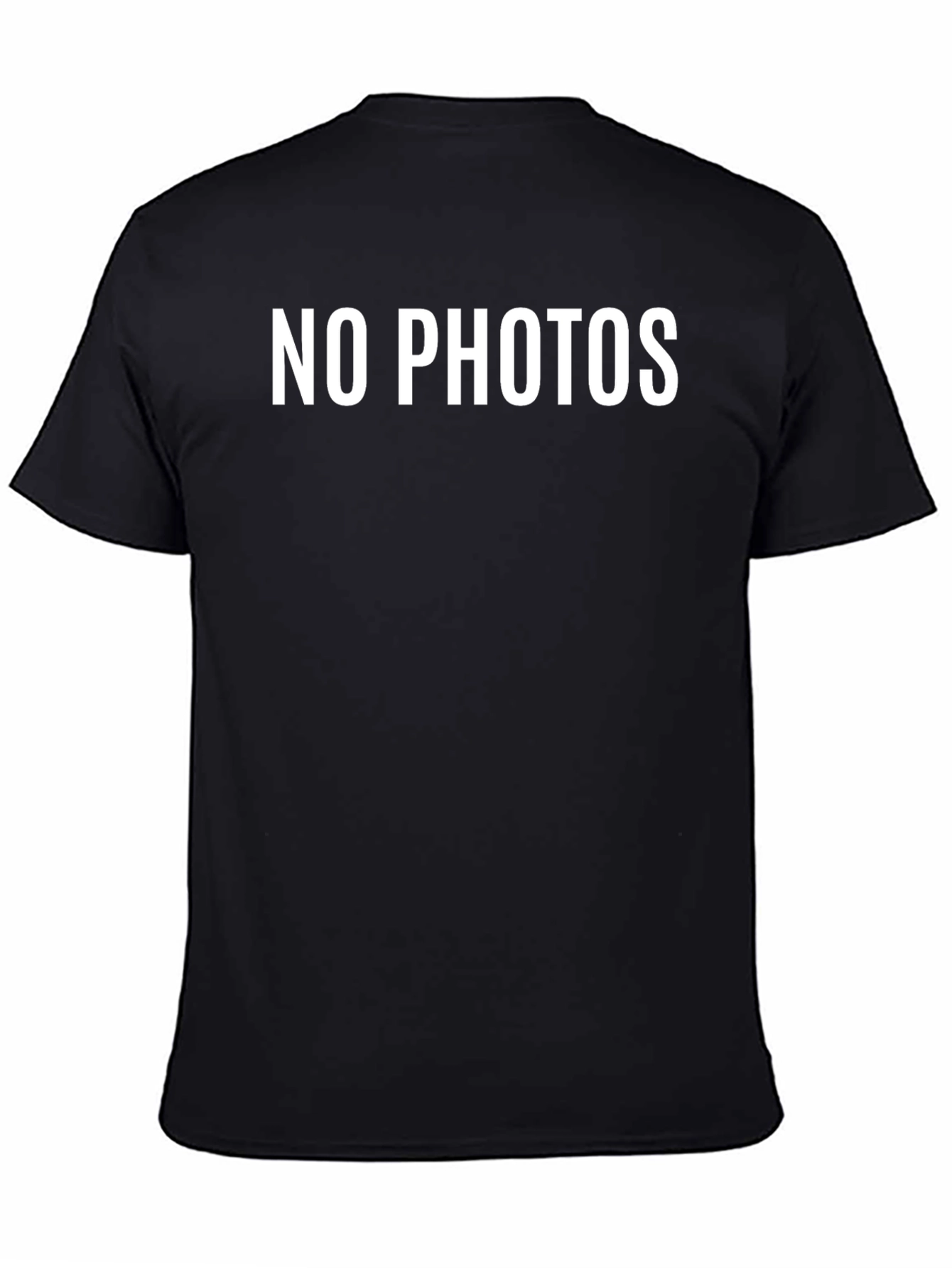 No Photos T-Shirt - Bold Statement Tee