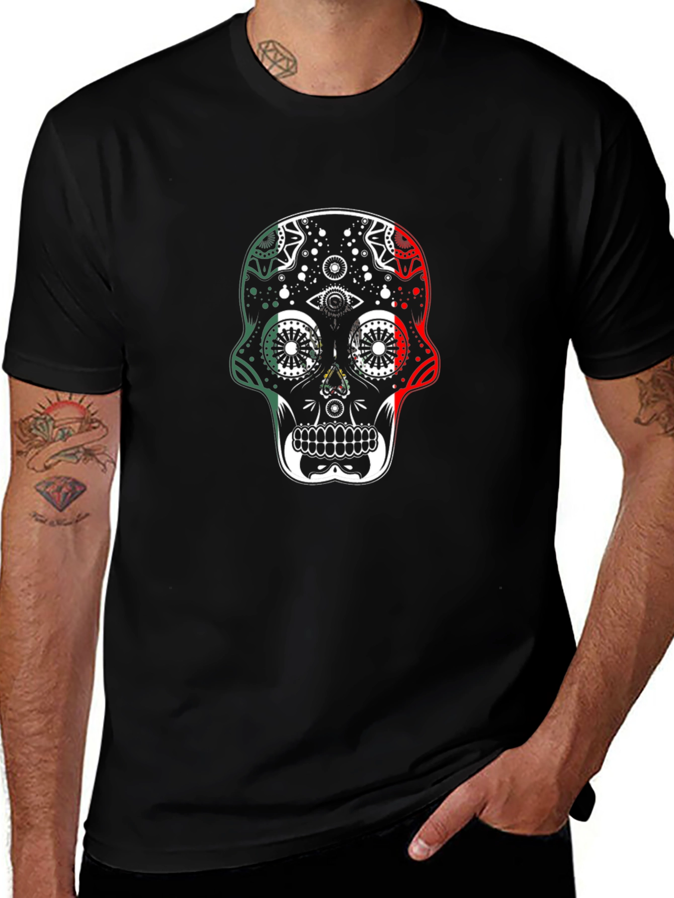 Mexican Sugar Skull T-Shirt - Dia de los Muertos