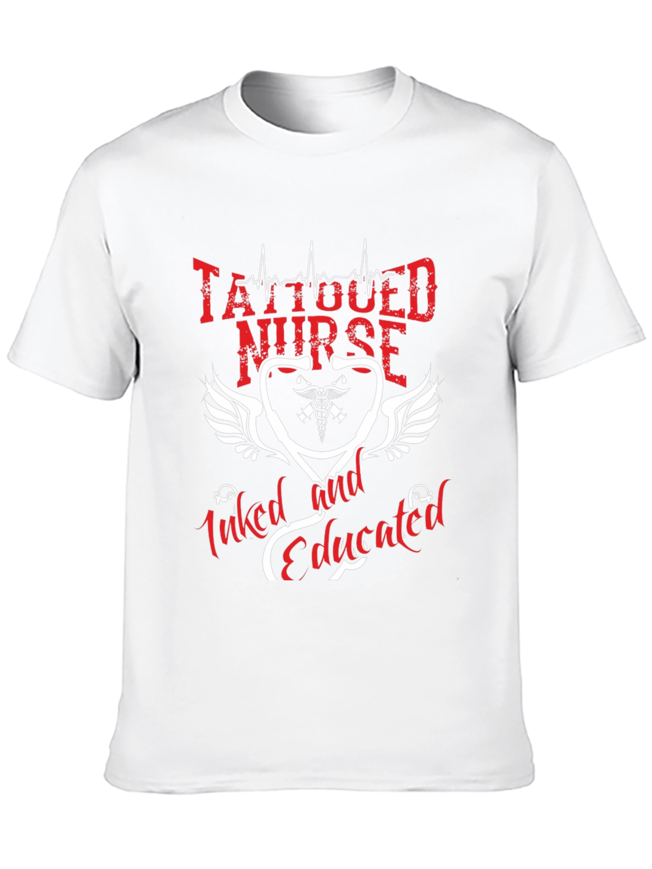 Tattooed Nurse T-Shirt - Inked and Educated Graphic Tee
