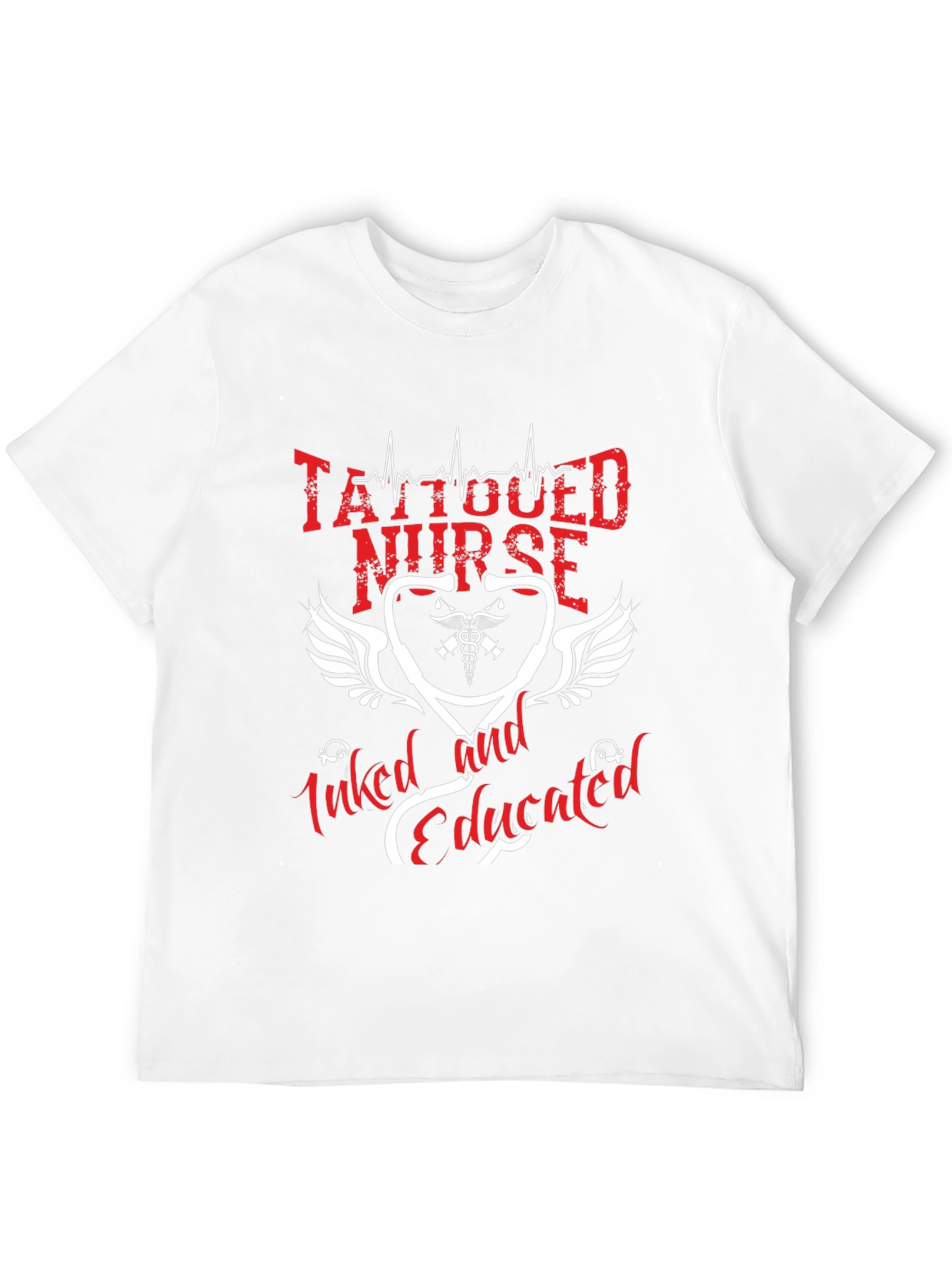 Tattooed Nurse T-Shirt - Inked and Educated Graphic Tee