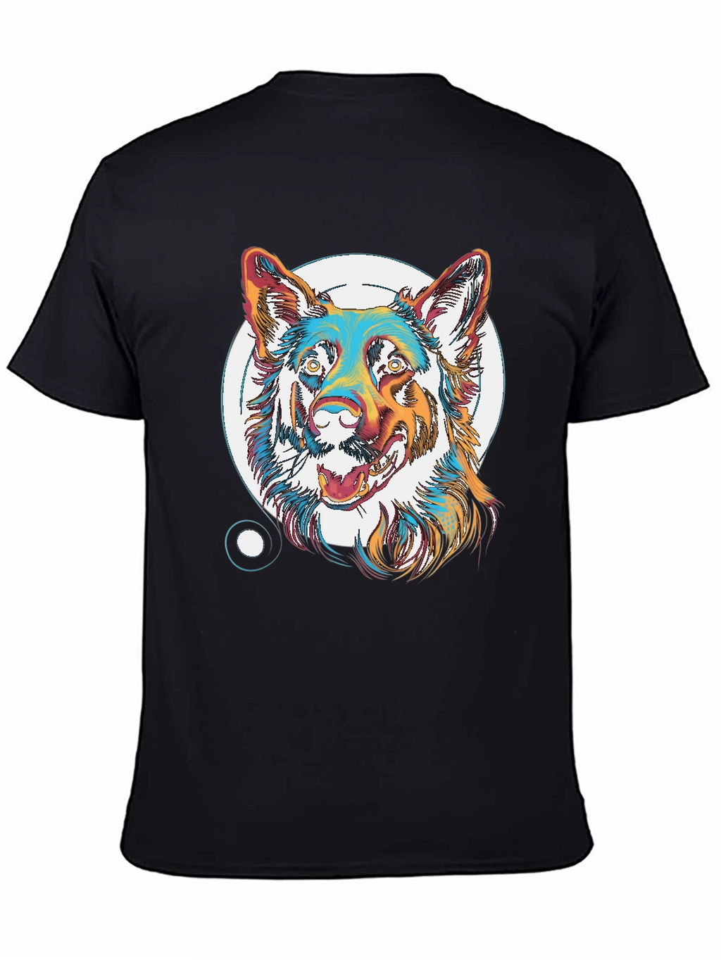 Cool Dog Graphic T-Shirt - Unisex Black Tee