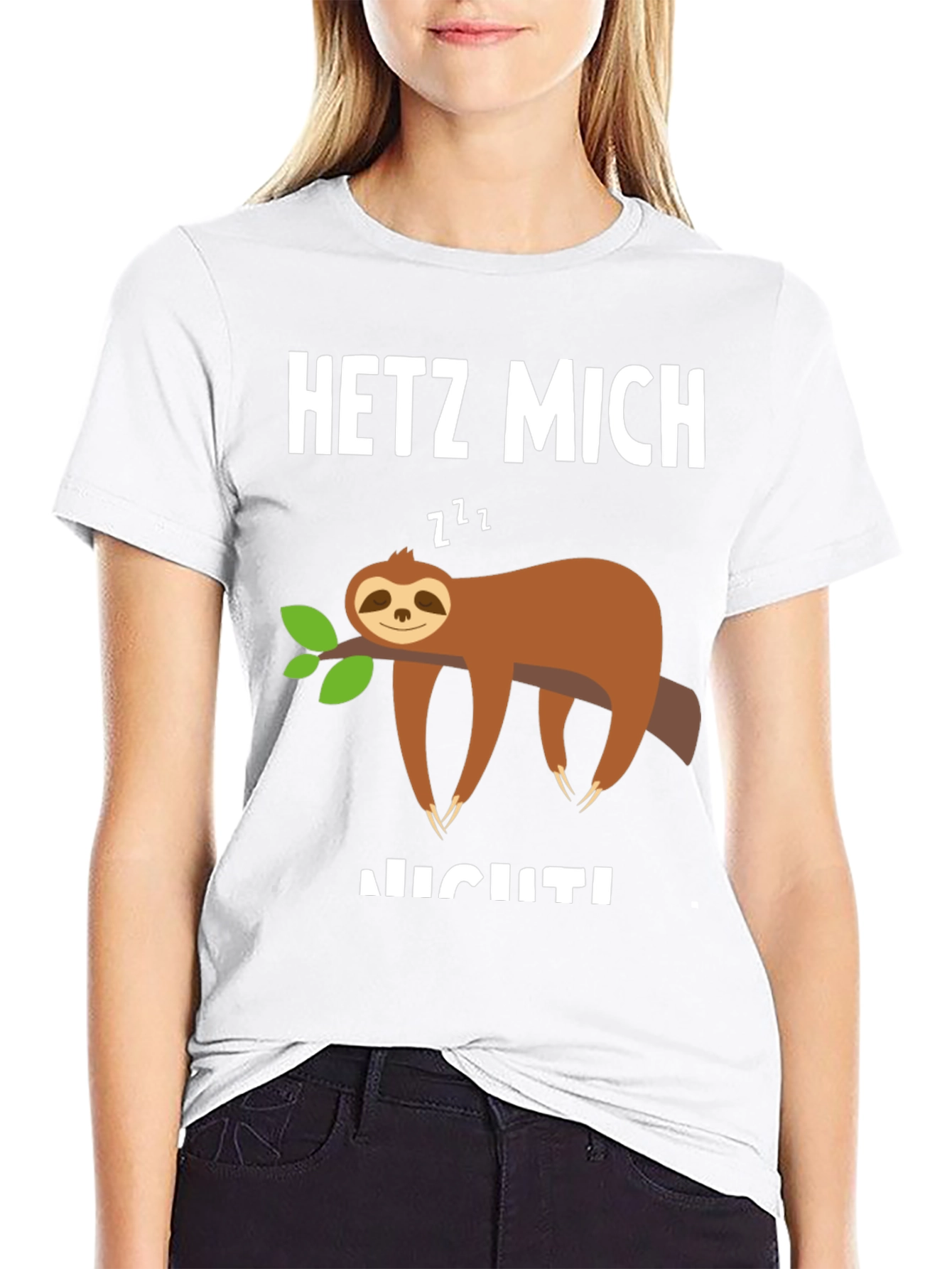 Sloth Graphic T-Shirt - Hetz Mich Nicht - Unisex