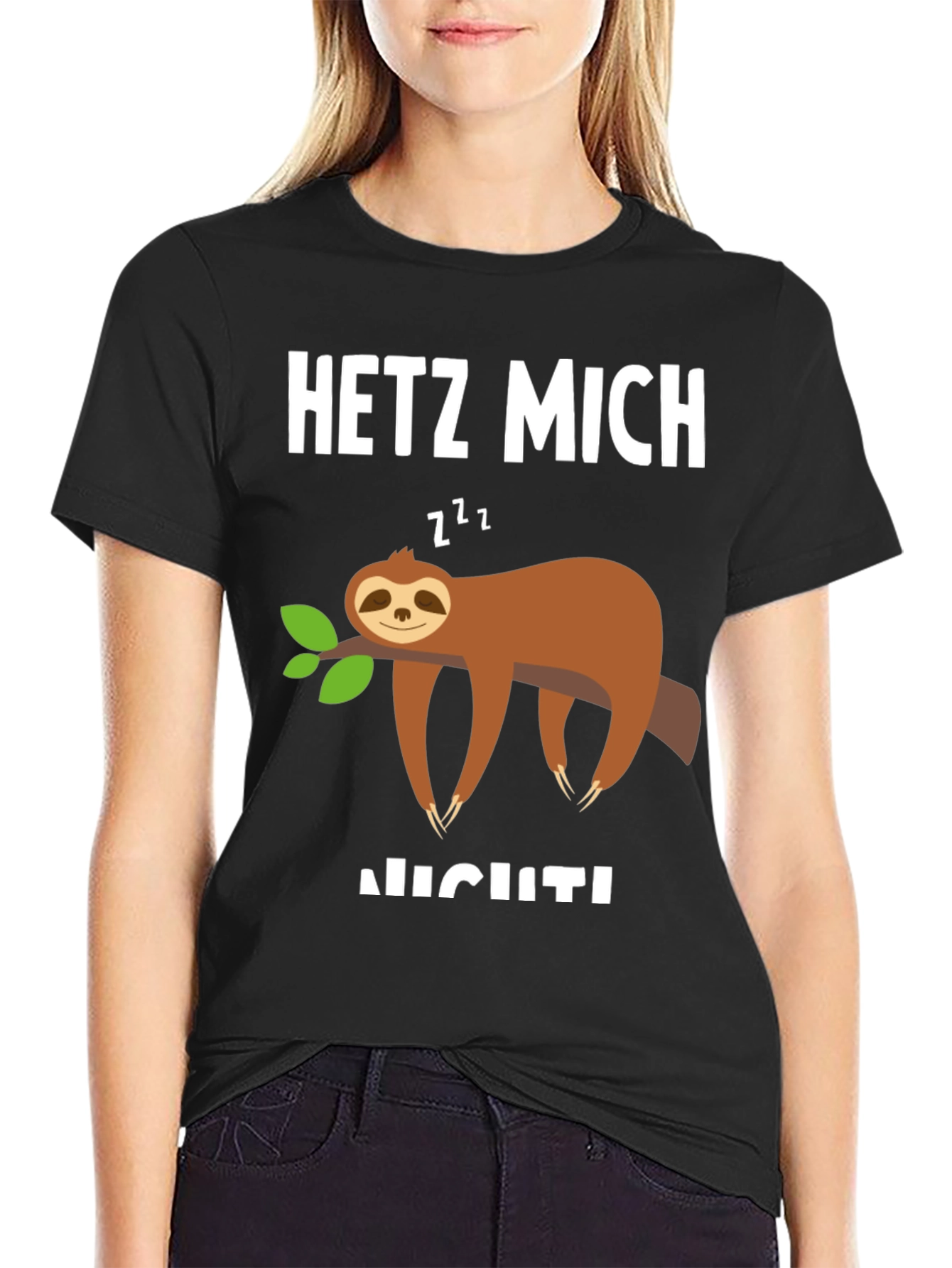 Sloth Graphic T-Shirt - Hetz Mich Nicht - Unisex