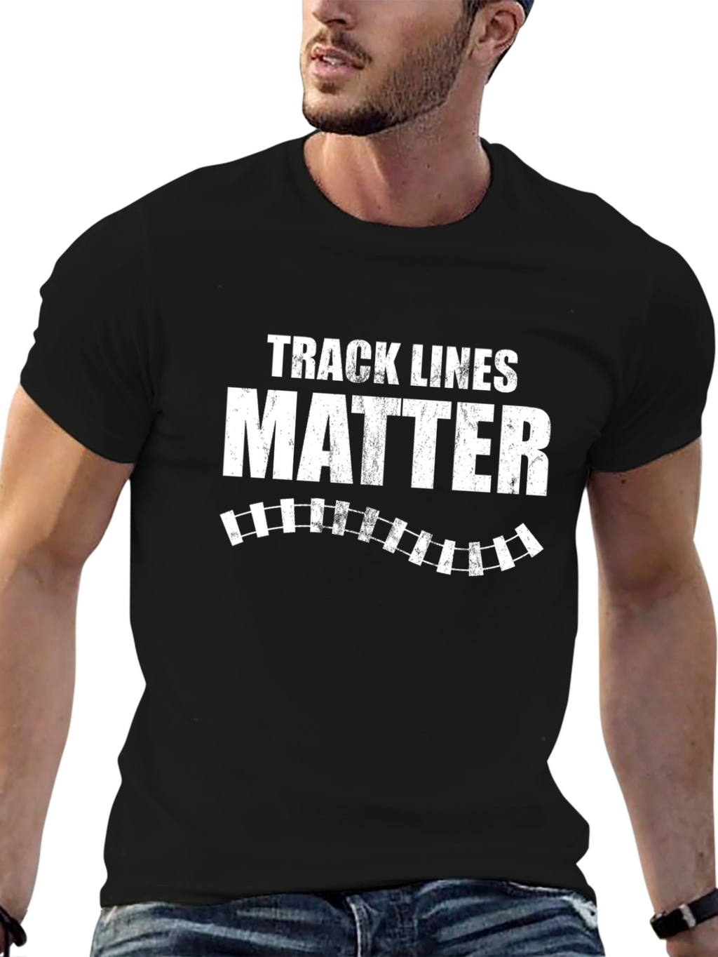 Track Lines Matter T-Shirt - Train Enthusiast Tee
