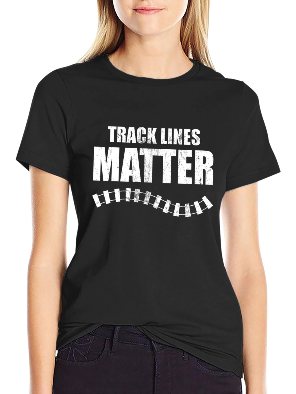 Track Lines Matter T-Shirt - Train Enthusiast Tee