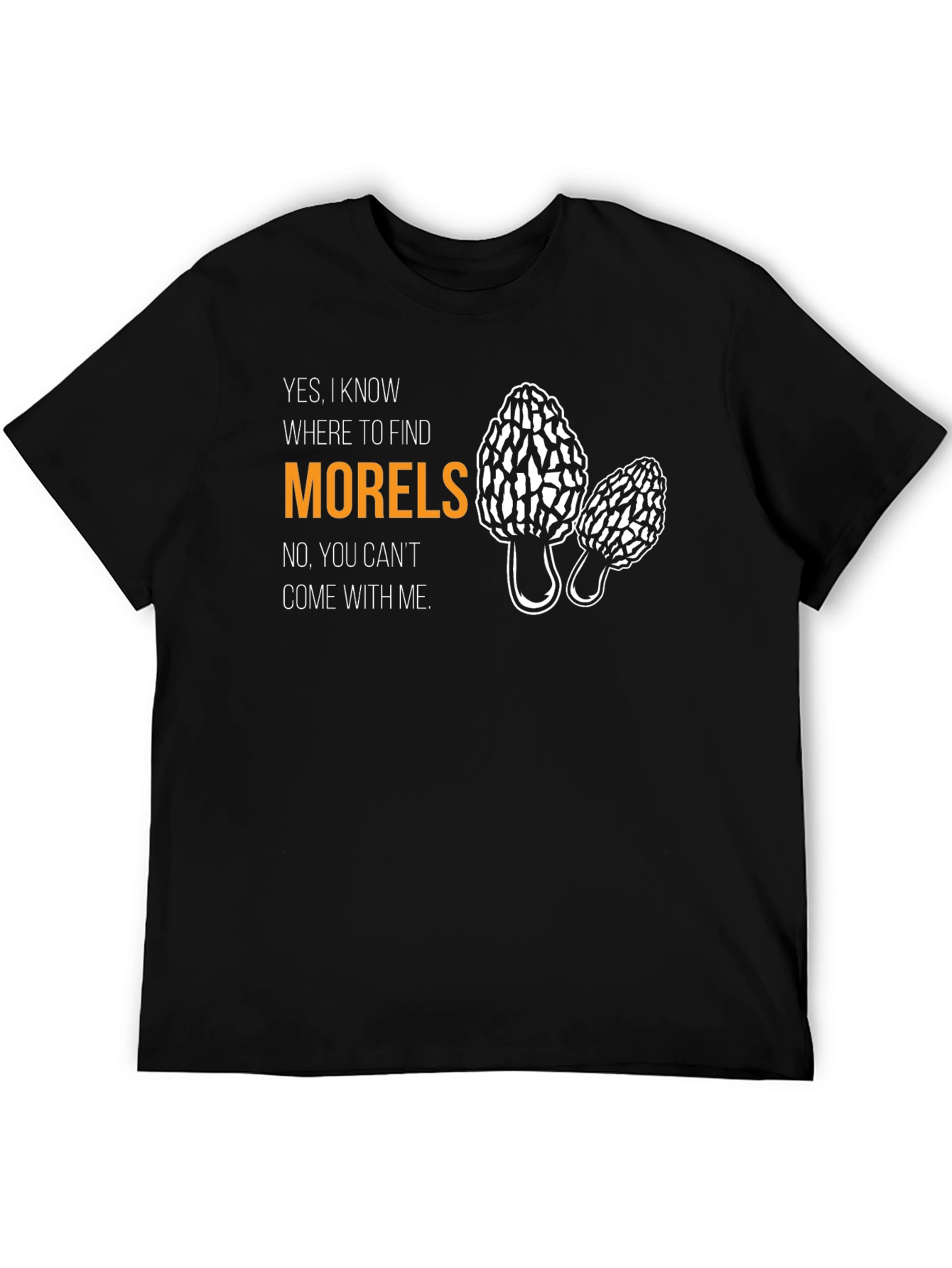 Morel Mushroom Hunter Graphic T-Shirt