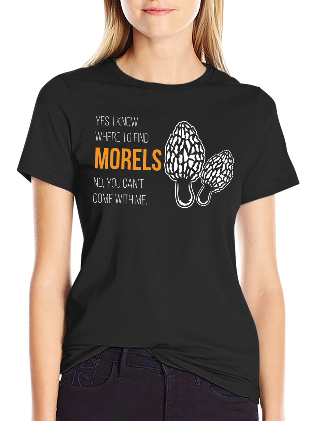 Morel Mushroom Hunter Graphic T-Shirt