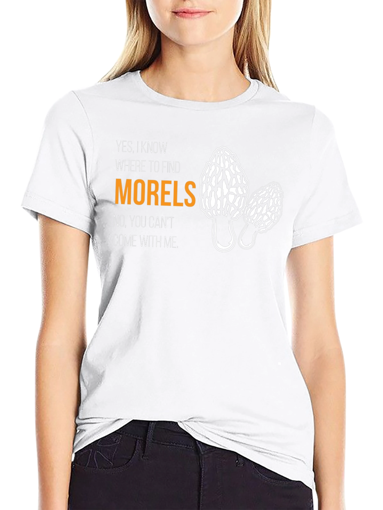 Morel Mushroom Hunter Graphic T-Shirt