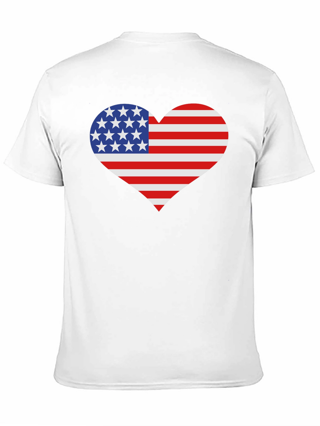 USA Flag Heart Patriotic T-Shirt
