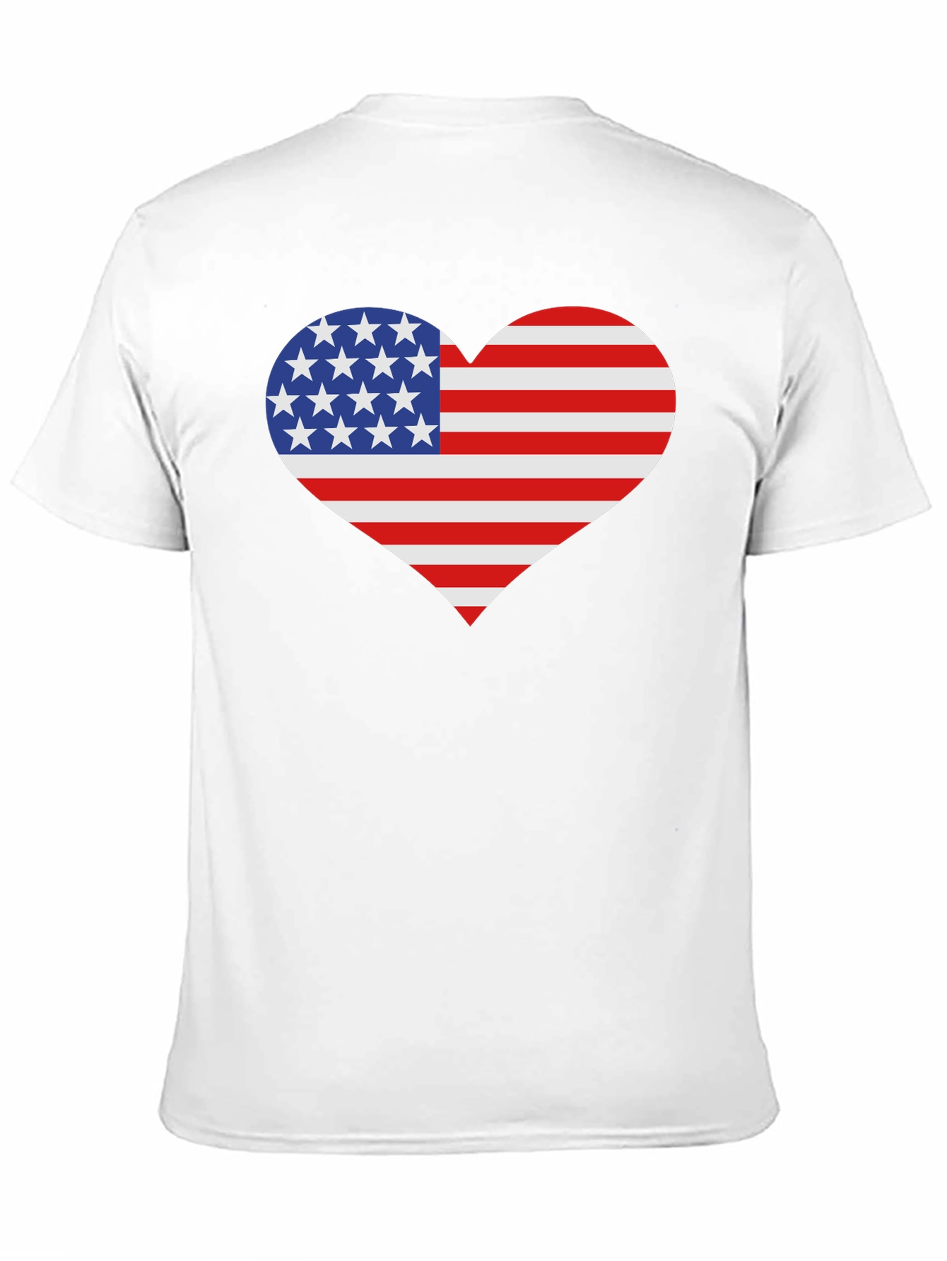 USA Flag Heart Patriotic T-Shirt