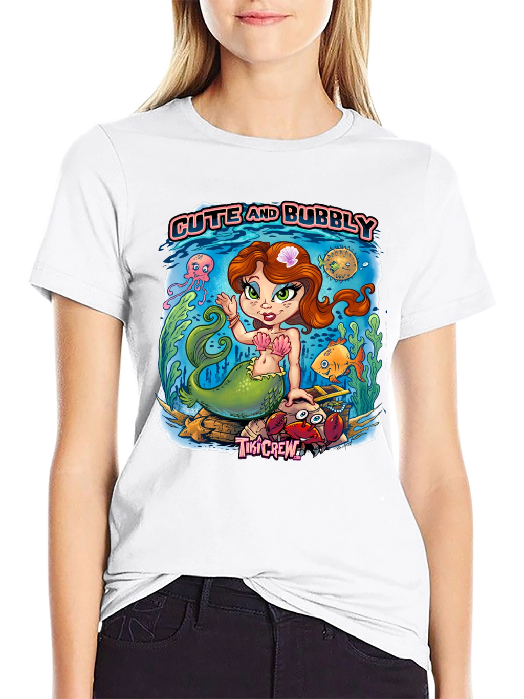 Cute and Bubbly Mermaid Graphic Tee