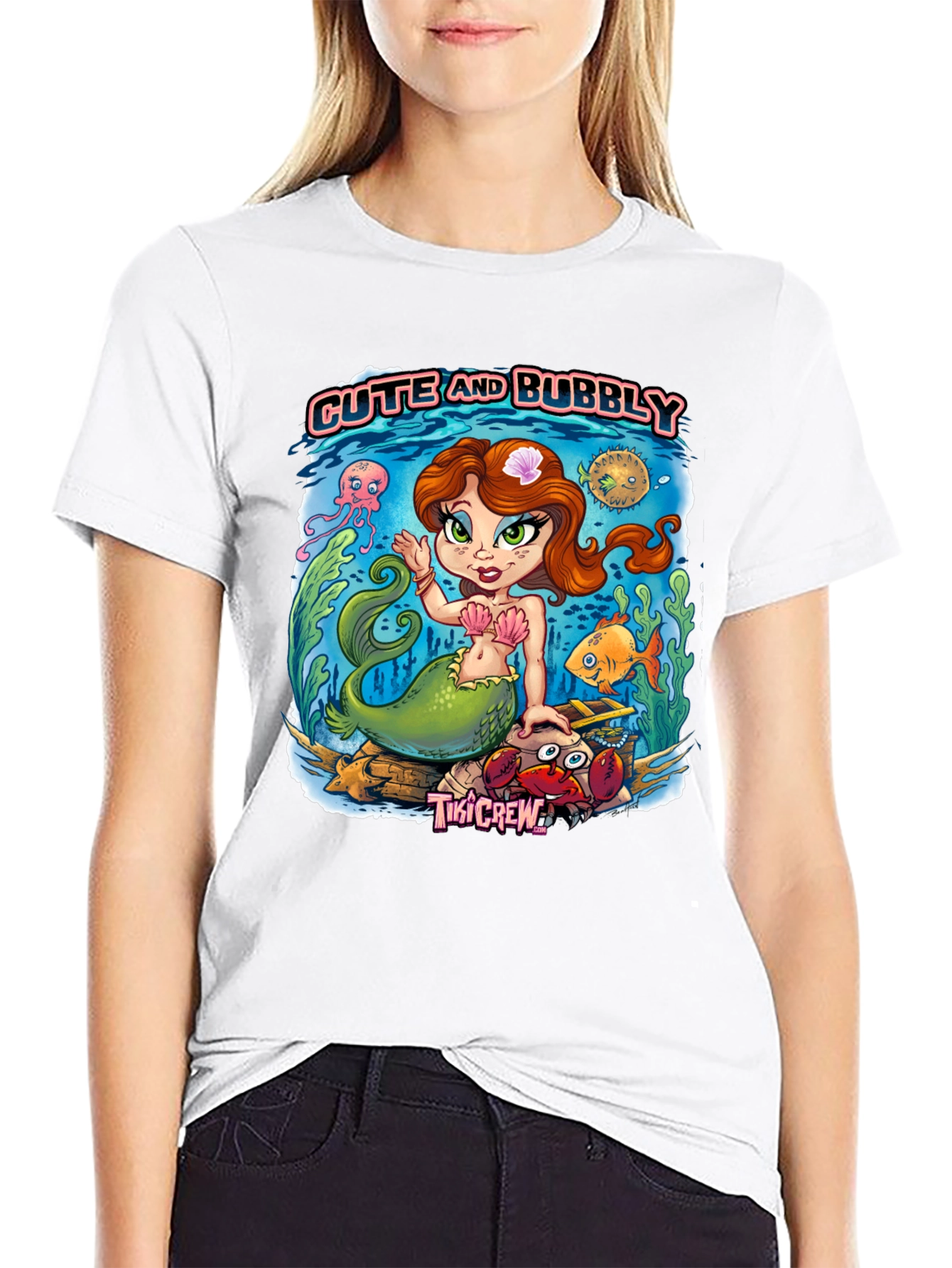 Cute and Bubbly Mermaid Graphic Tee
