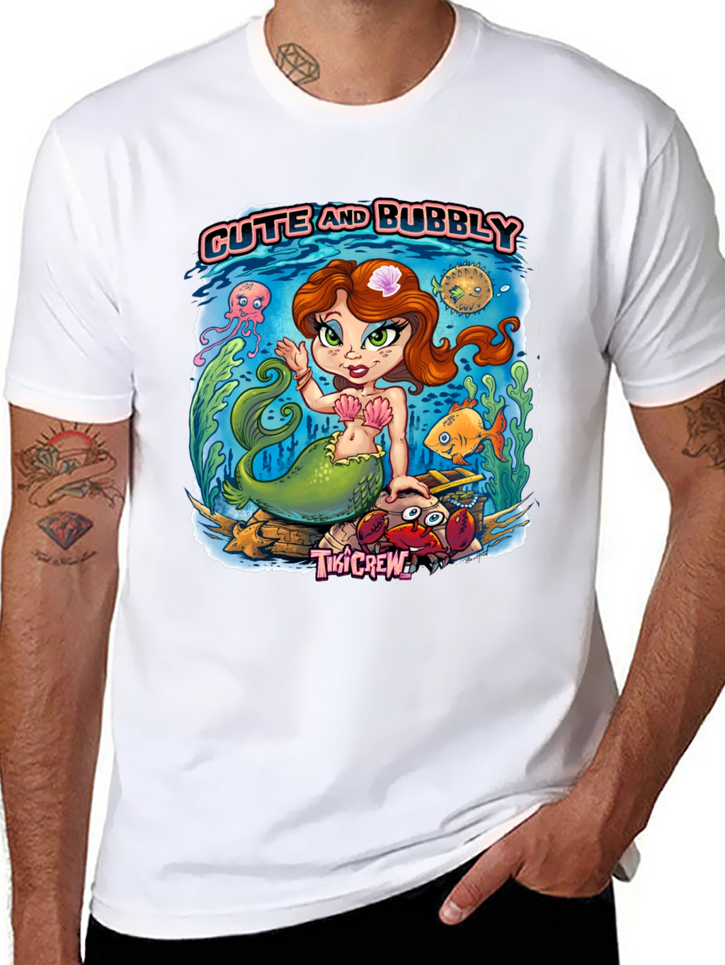 Cute and Bubbly Mermaid Graphic Tee