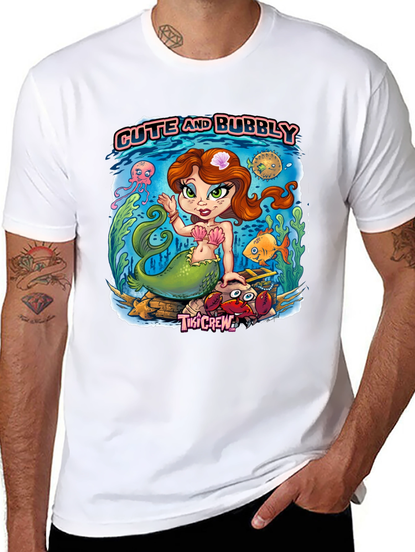 Cute and Bubbly Mermaid Graphic Tee
