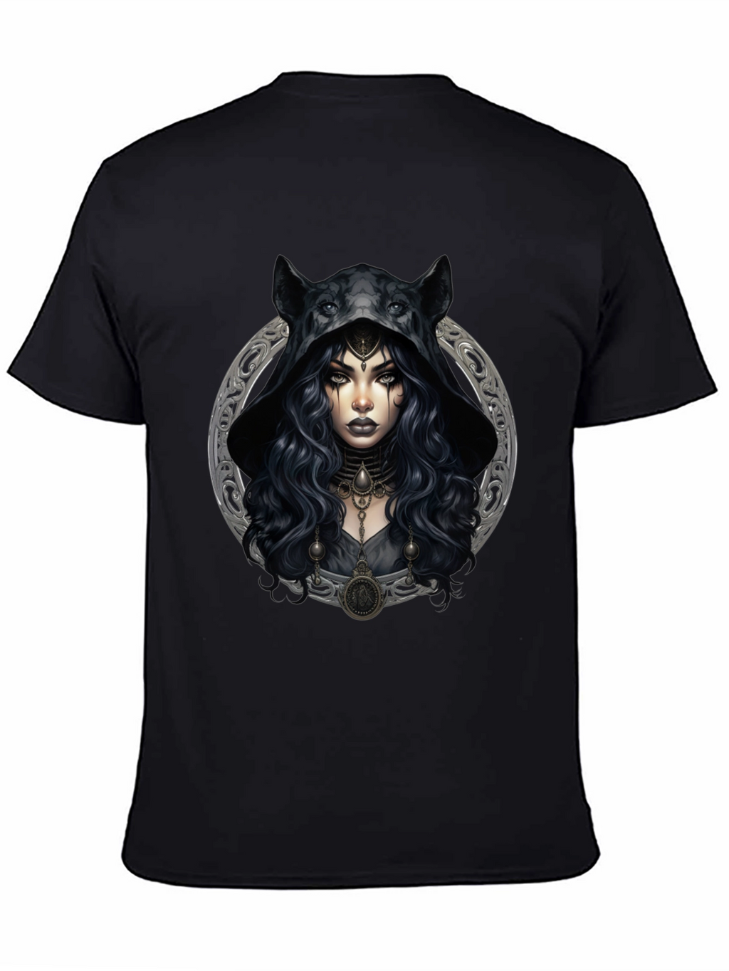 Wolf Hooded Witch Graphic Tee