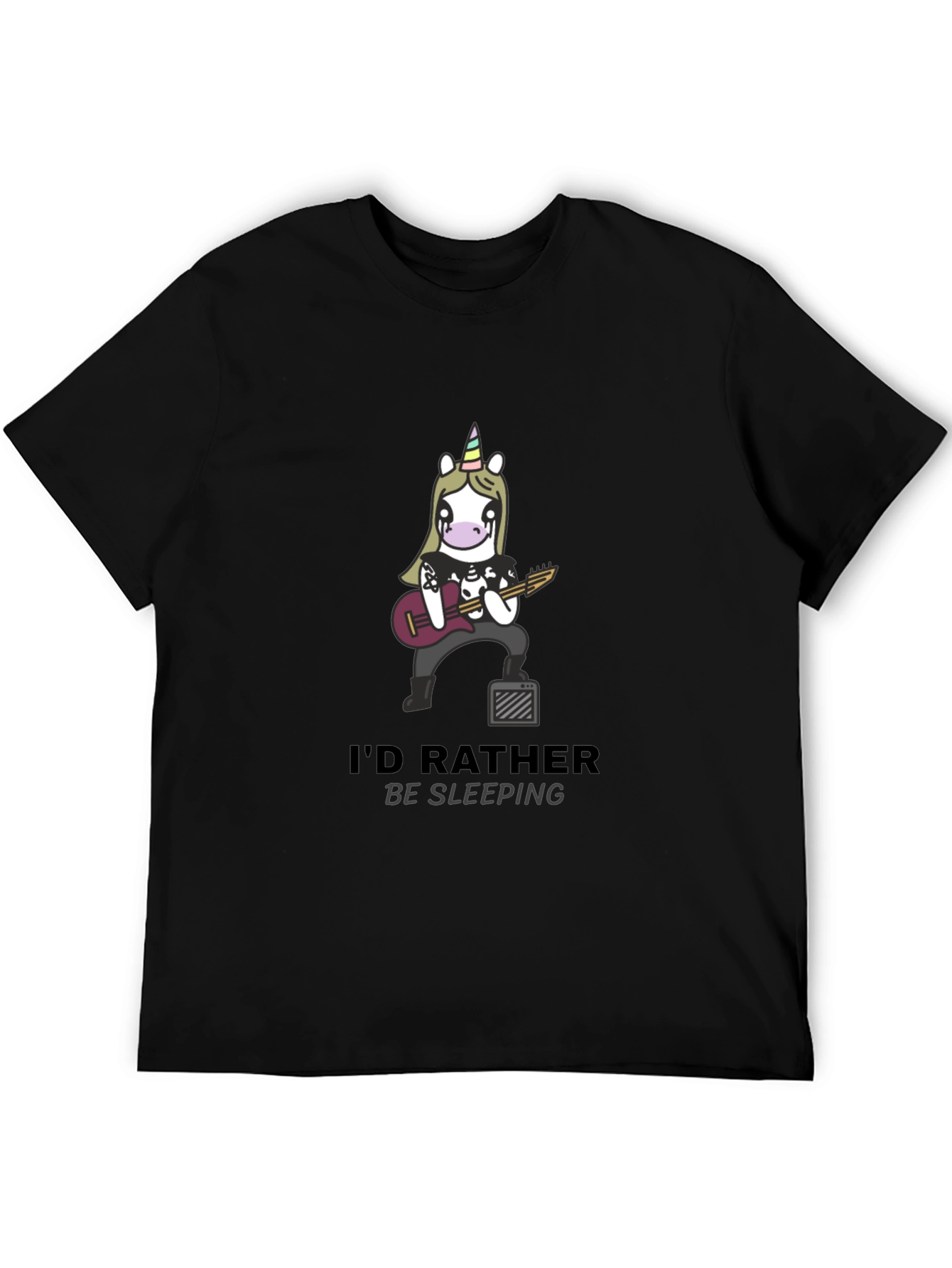 Unicorn Rocker T-Shirt - Id Rather Be Sleeping Tee