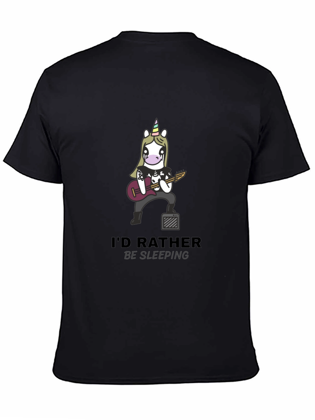 Unicorn Rocker T-Shirt - Id Rather Be Sleeping Tee