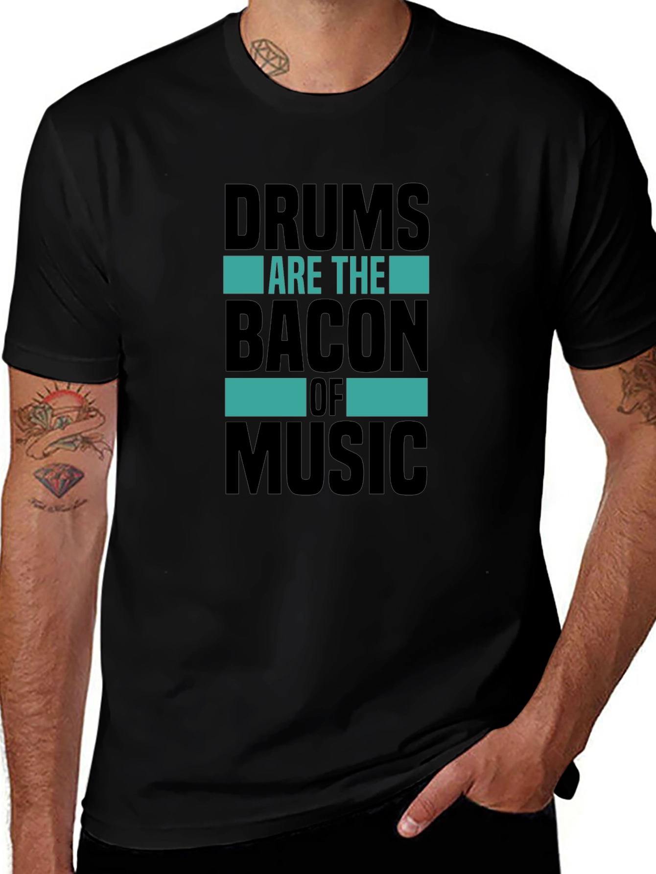 Drums Are The Bacon of Music T-Shirt