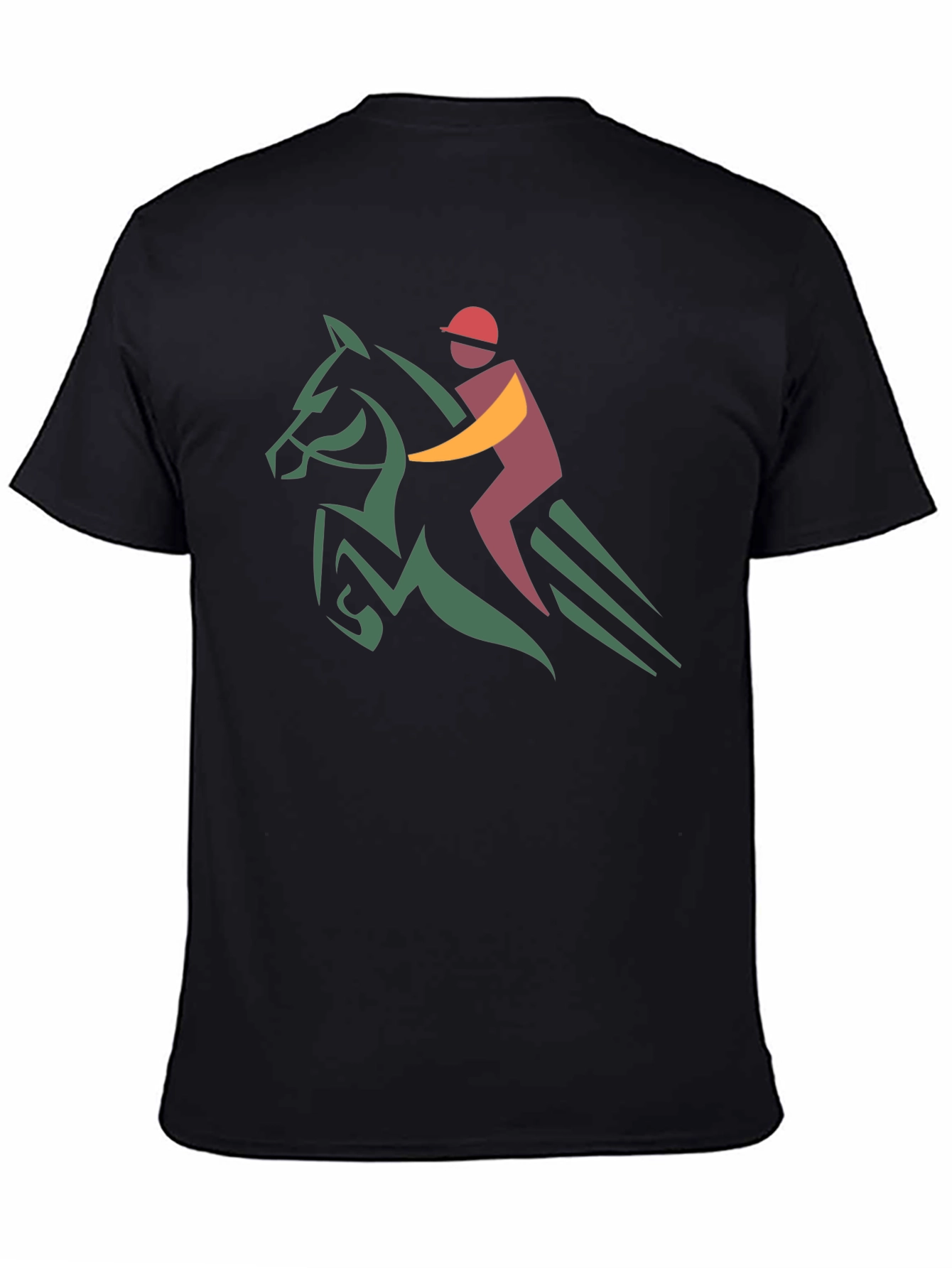 Equestrian Horse Rider T-Shirt - Black
