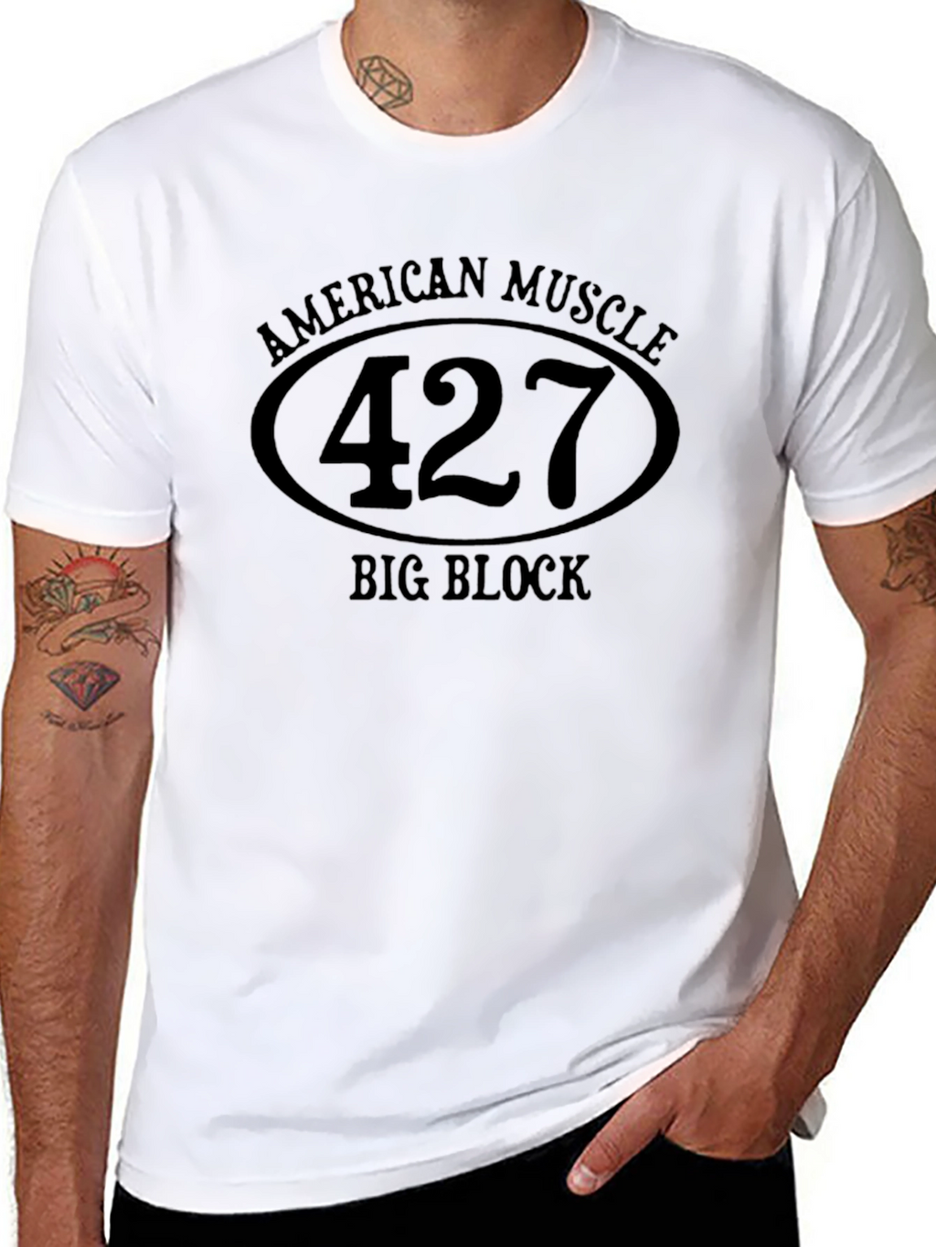 American Muscle 427 Big Block Black T-Shirt