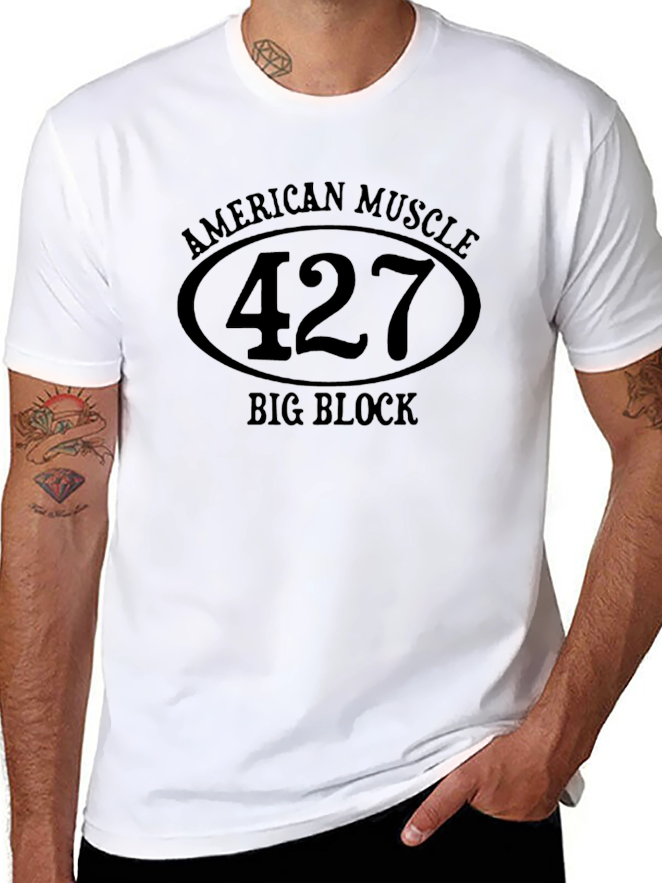 American Muscle 427 Big Block Black T-Shirt