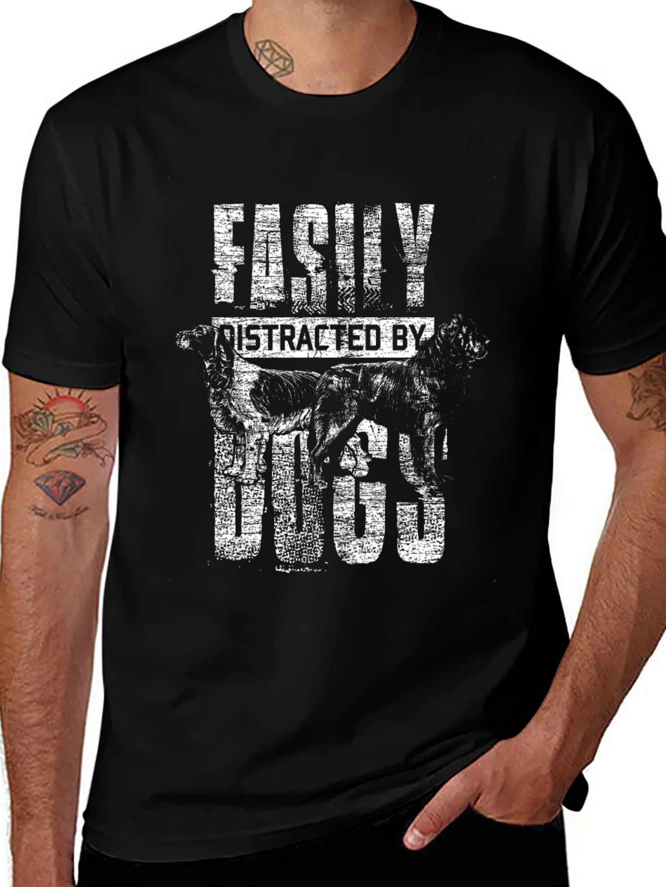 Easily Distracted By Dogs T-Shirt