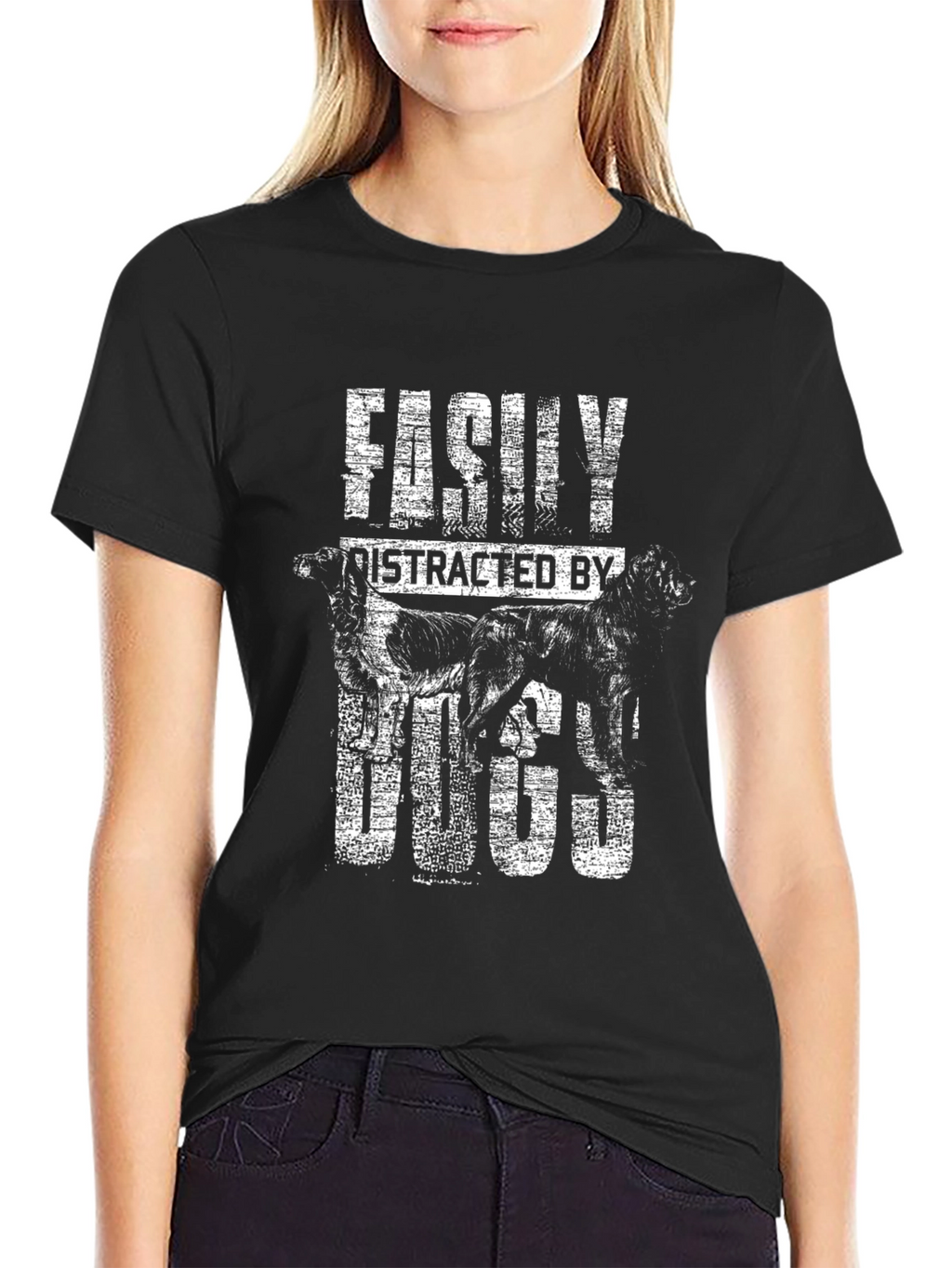 Easily Distracted By Dogs T-Shirt