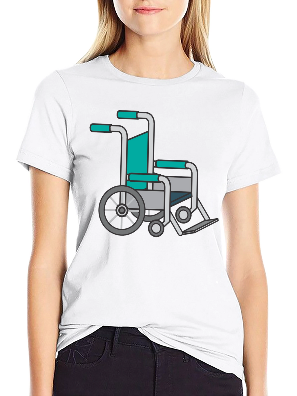 Wheelchair Graphic Tee - Black Comfort Fit