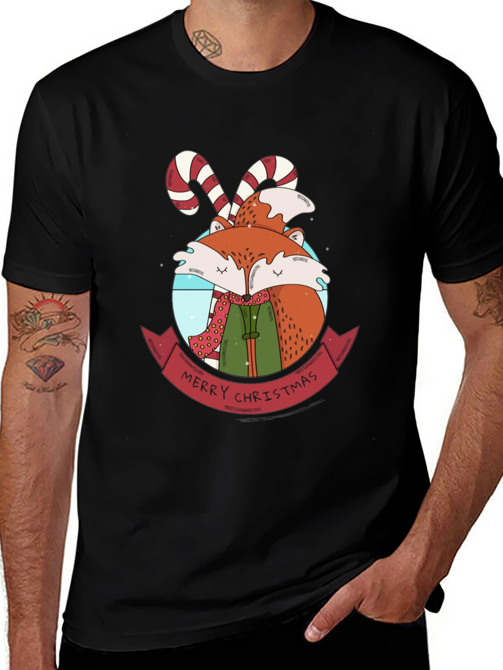 Festive Fox Christmas T-Shirt