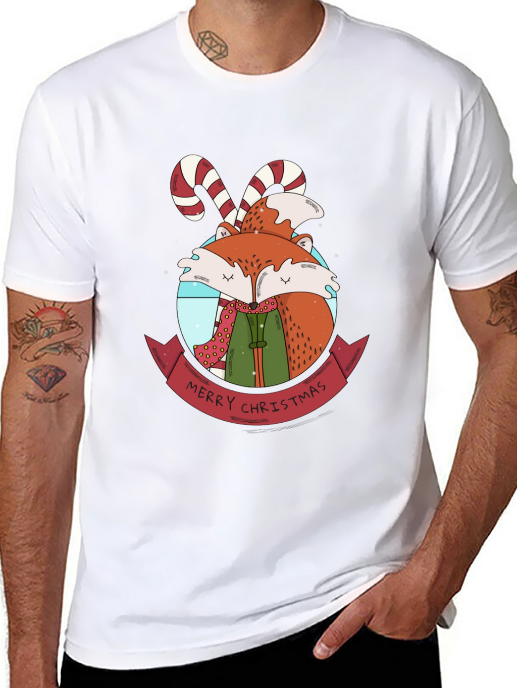 Festive Fox Christmas T-Shirt