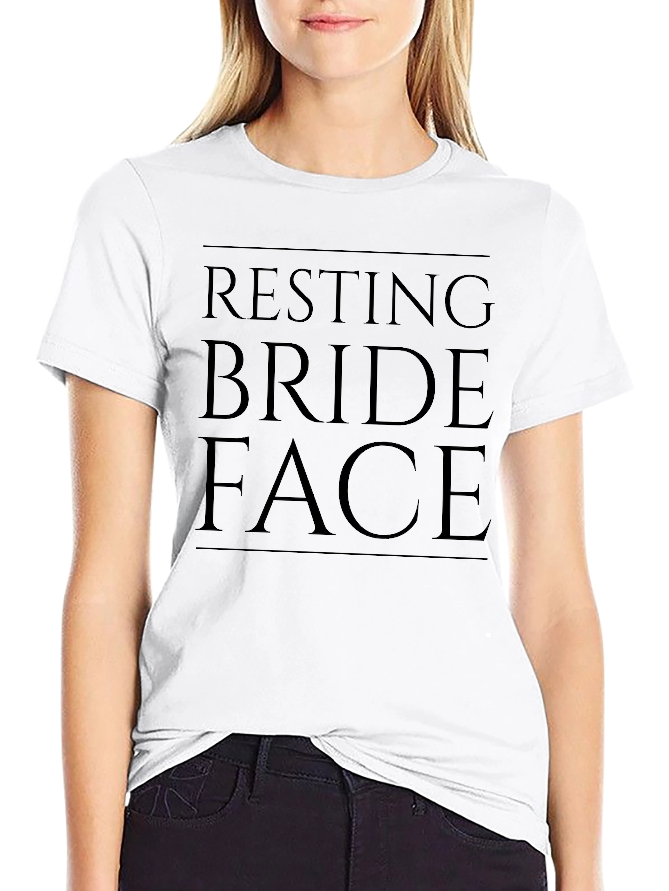 Resting Bride Face T-Shirt - Funny Bridal Tee