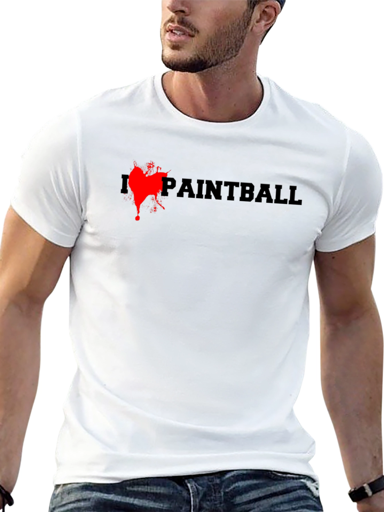 Paintball Splash T-Shirt - Black Cotton Tee