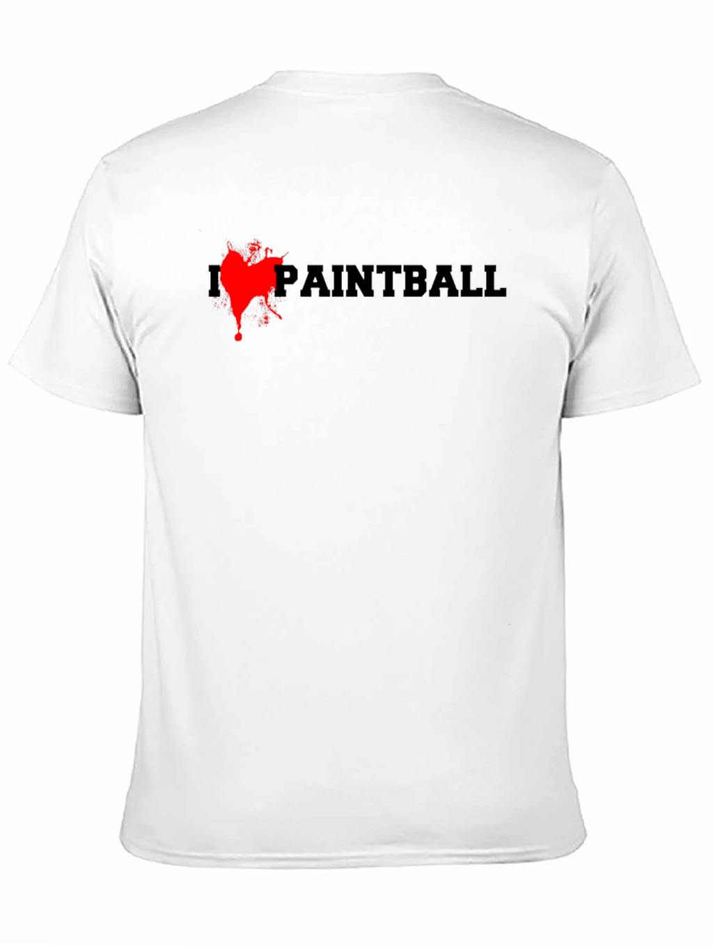 Paintball Splash T-Shirt - Black Cotton Tee