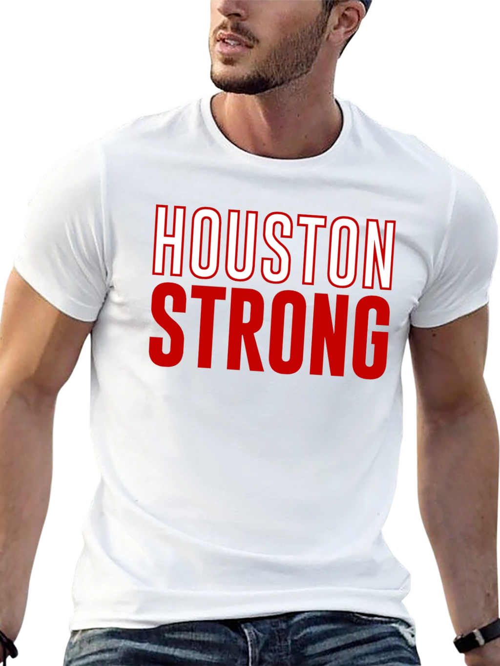 Houston Strong Graphic Tee - Black