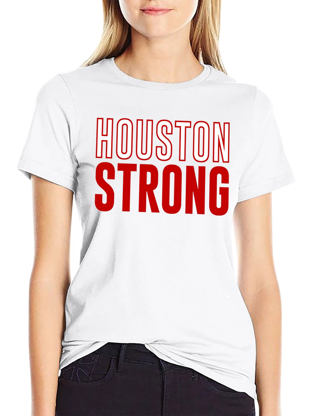 Houston Strong Graphic Tee - Black
